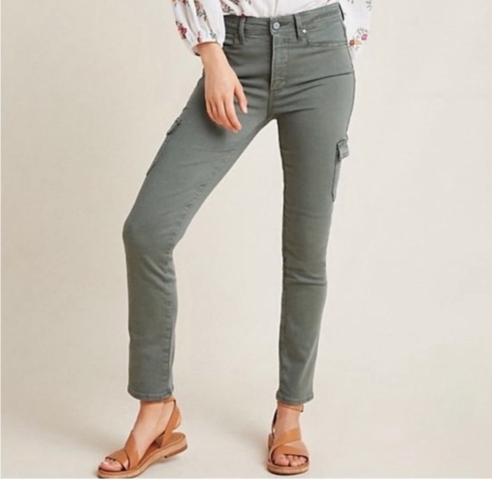 PAIGE Sage Green Jeans